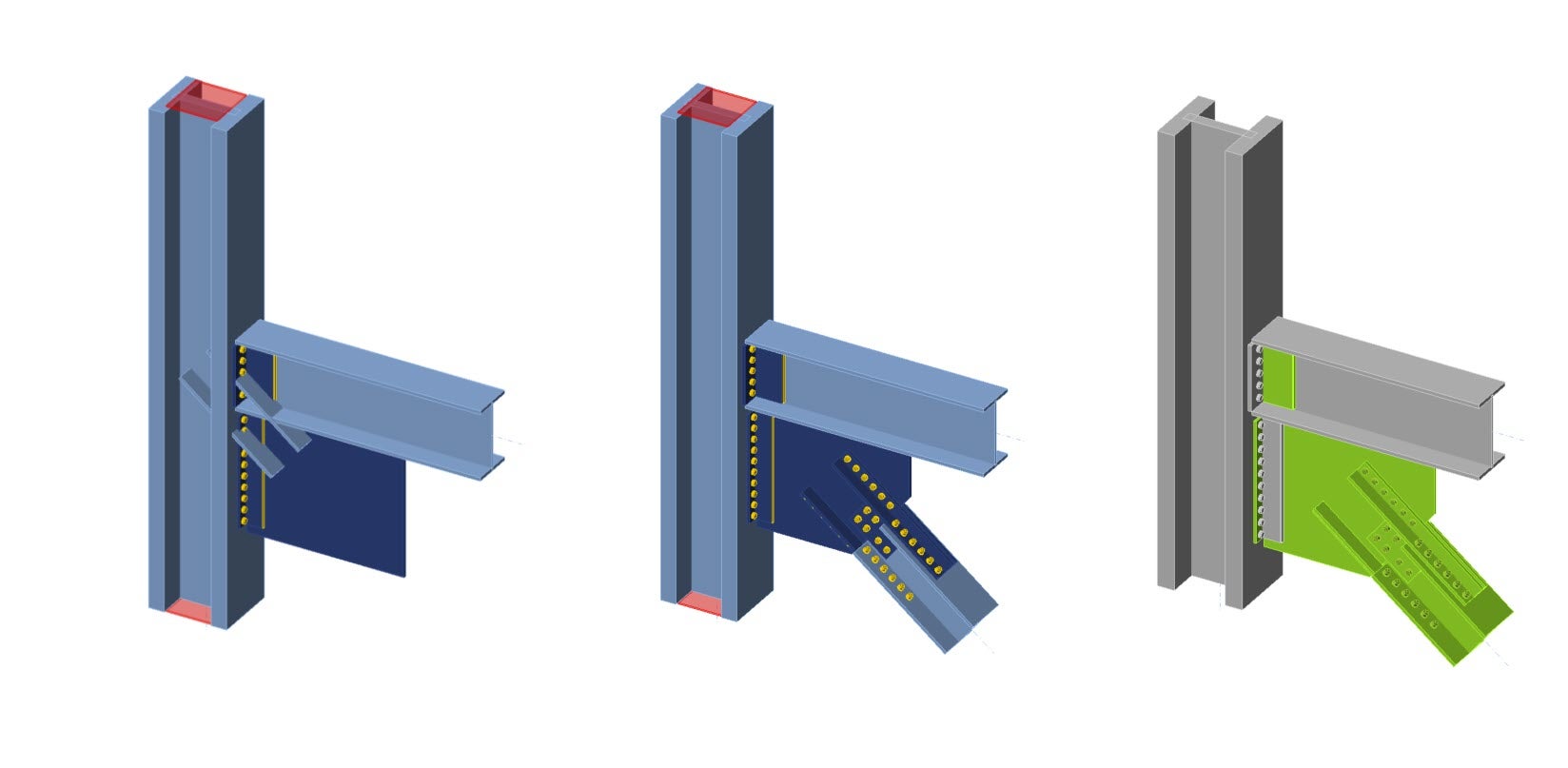 Claw Angle On WF Bracing Connection (AISC) | IDEA StatiCa